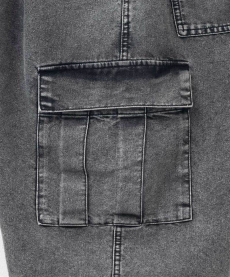 NAVY  デニムカーゴショートパンツ メンズ商品画像-26