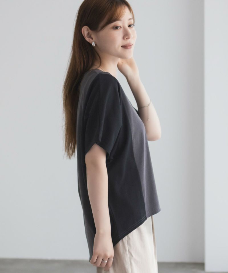 NAVY  nAvy 切替ドルマンTシャツ レディース メール便 対応商品商品画像-7