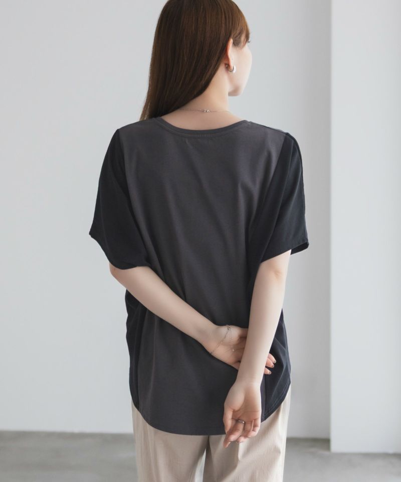 NAVY nAvy 切替ドルマンTシャツ レディース メール便 対応商品商品画像-8