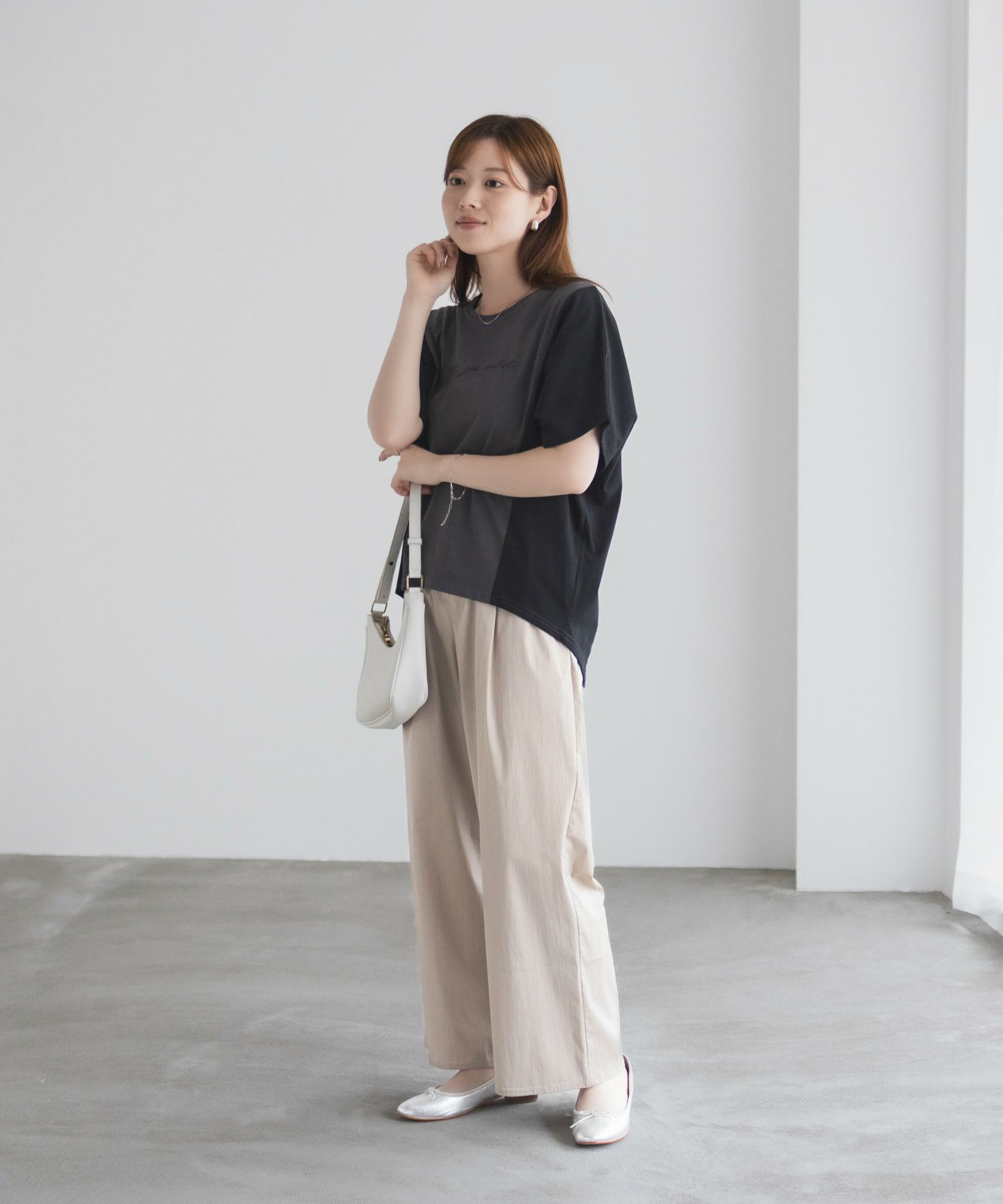 nAvy 切替ドルマンTシャツ レディース ネコポス 対応商品