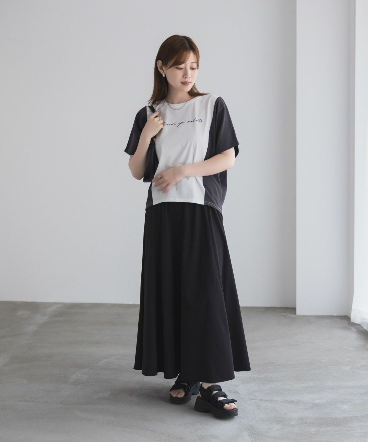 nAvy 切替ドルマンTシャツ レディース ネコポス 対応商品