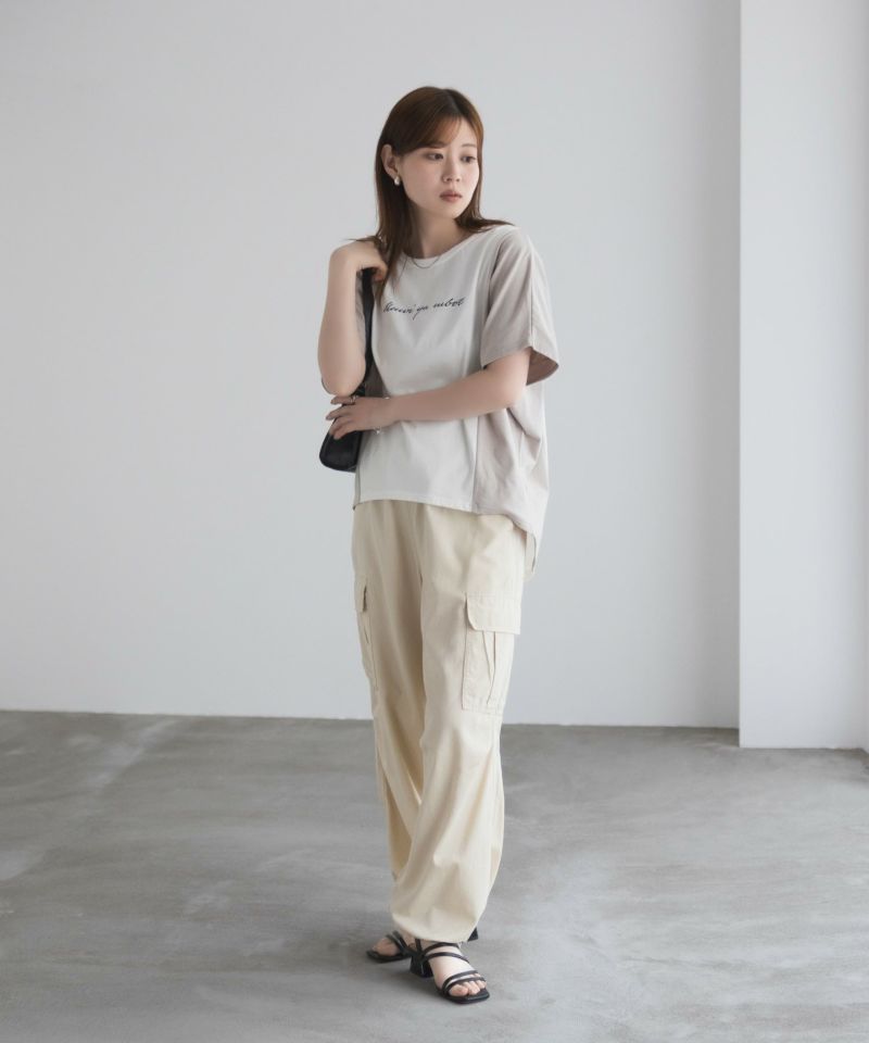 NAVY nAvy 切替ドルマンTシャツ レディース メール便 対応商品商品画像-17