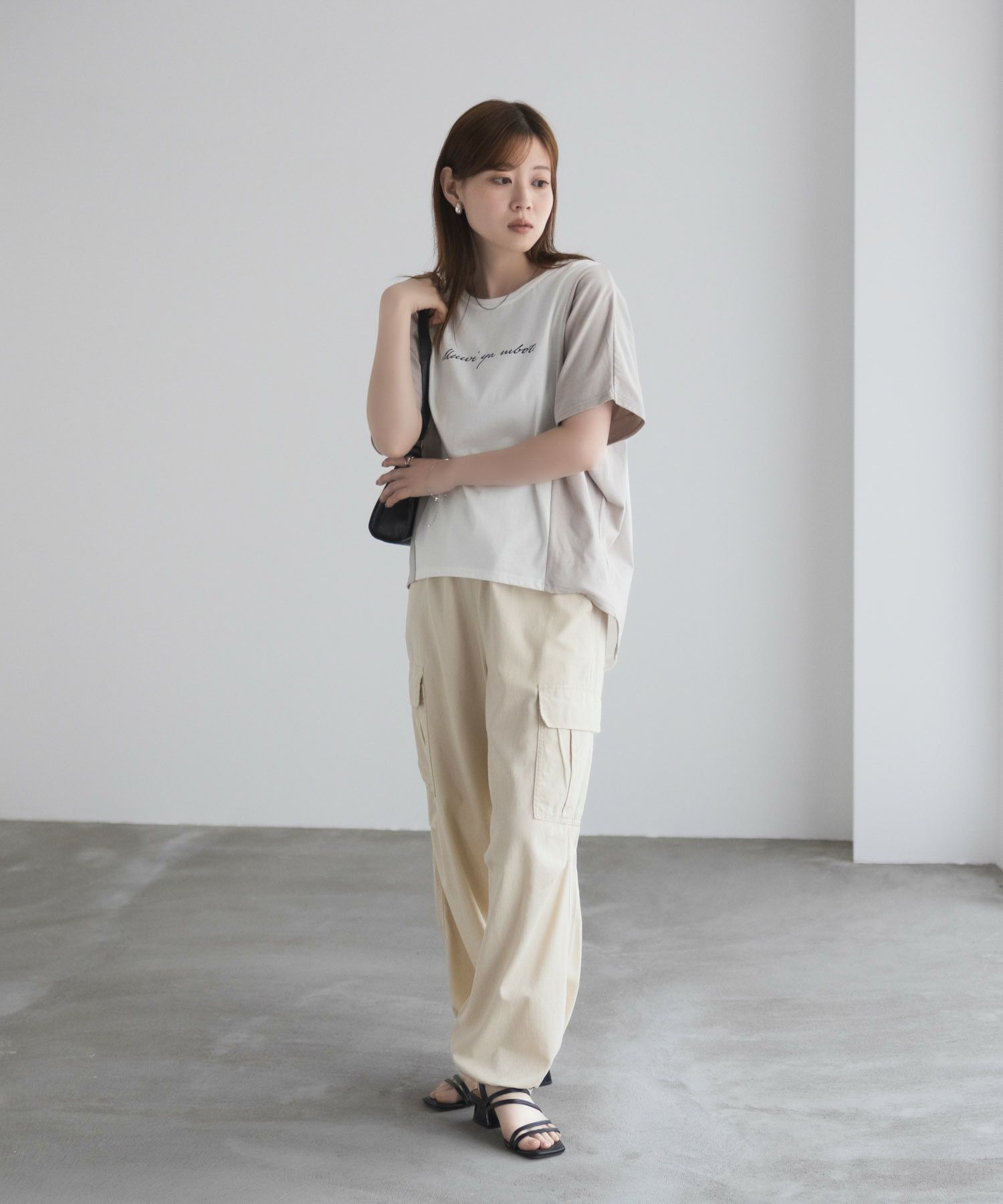 NAVY  nAvy 切替ドルマンTシャツ レディース メール便 対応商品商品画像-17