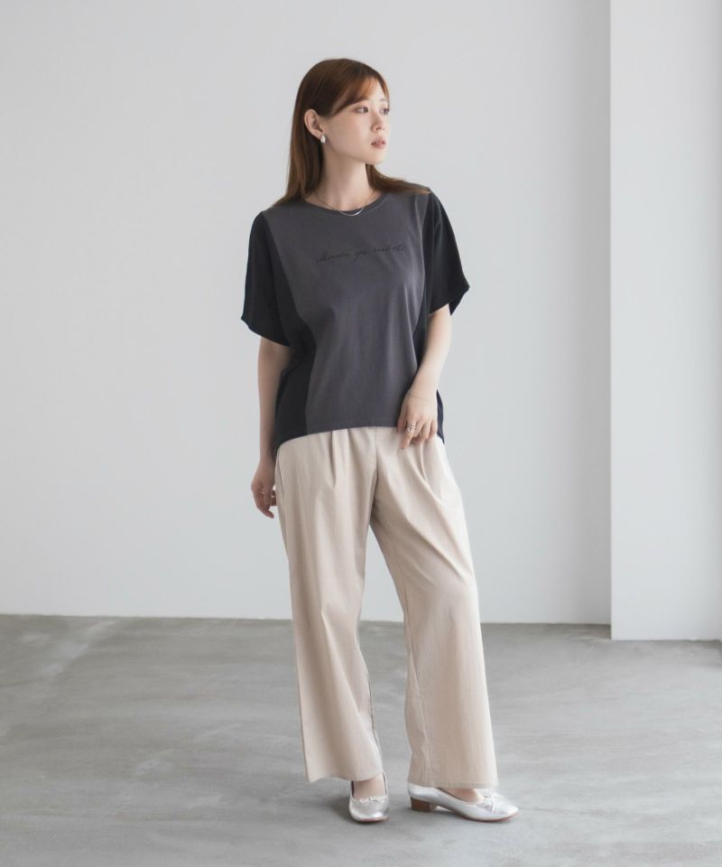 NAVY  nAvy 切替ドルマンTシャツ レディース メール便 対応商品商品画像-27