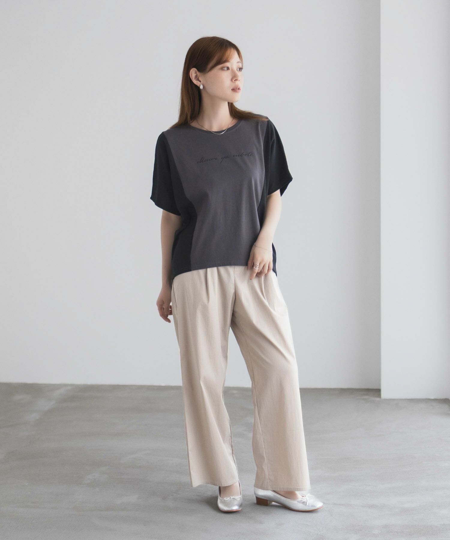 NAVY nAvy 切替ドルマンTシャツ レディース メール便 対応商品商品サムネイル-27