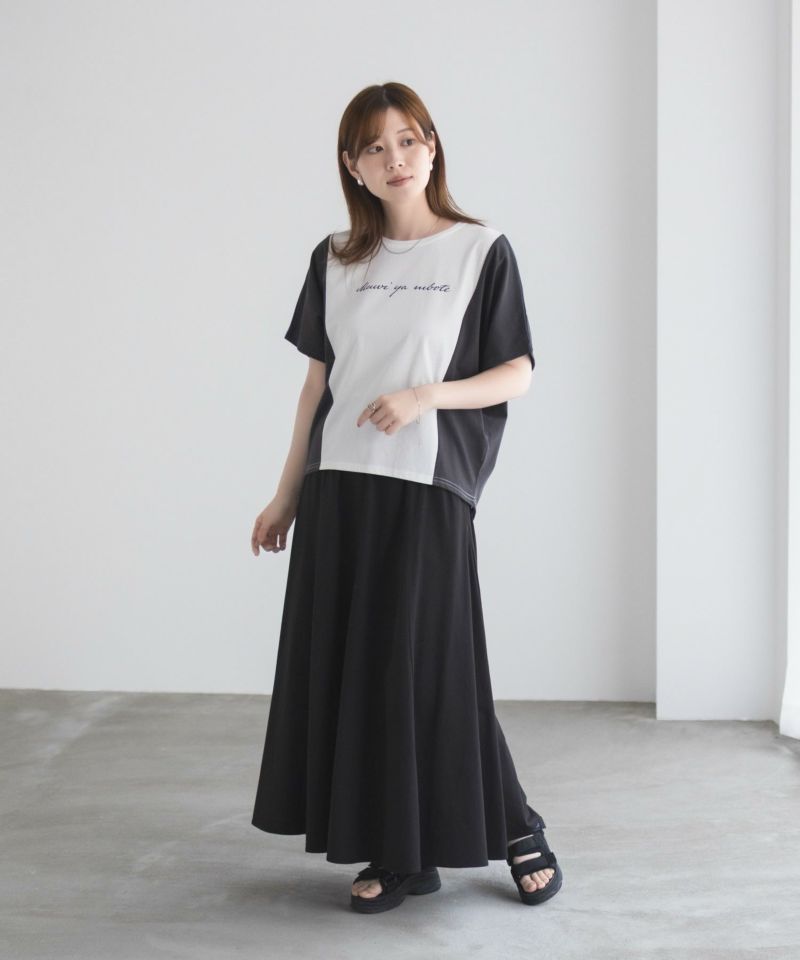 NAVY  nAvy 切替ドルマンTシャツ レディース メール便 対応商品商品画像-28