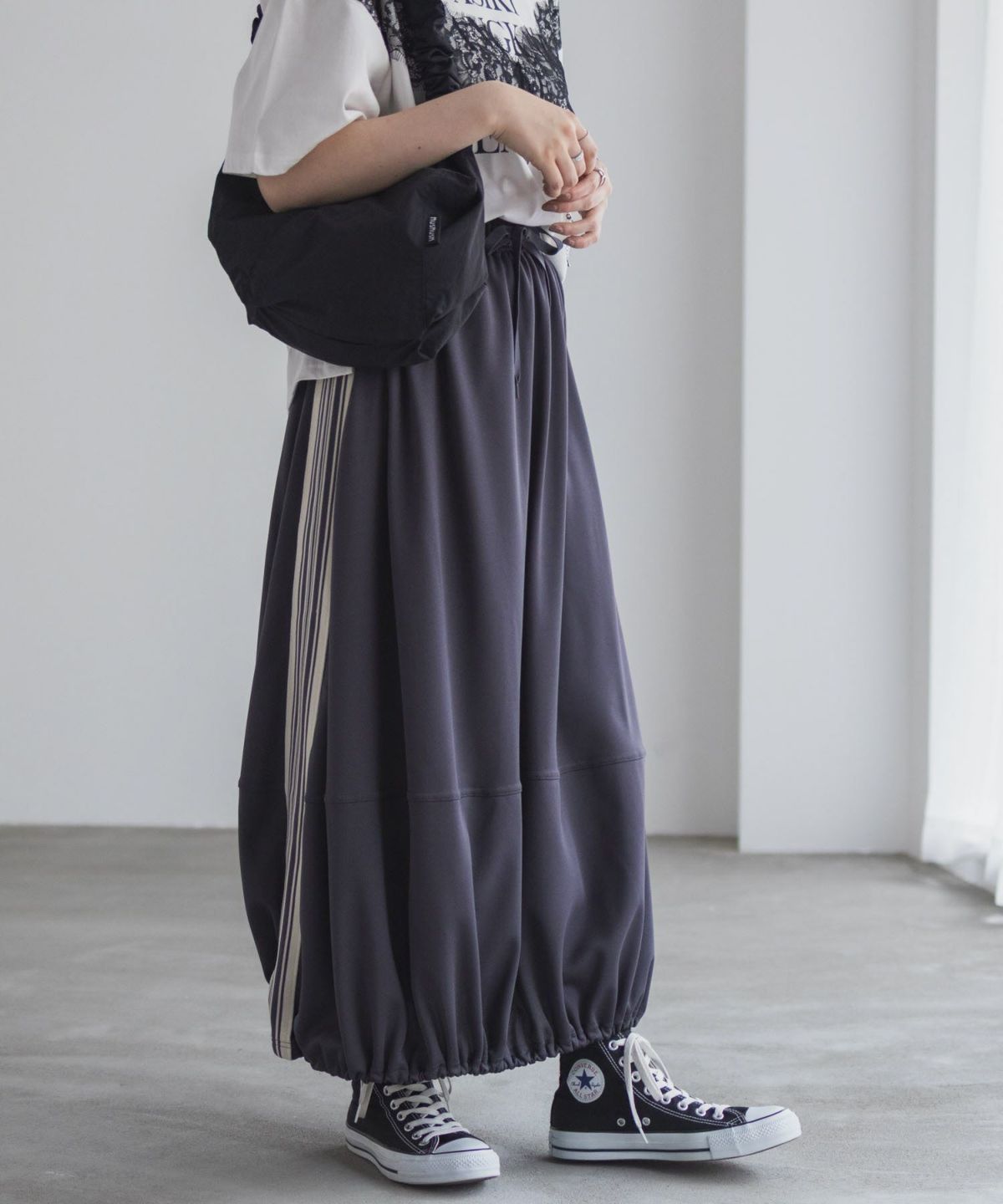 nAvy ラインバルーンスカート レディース