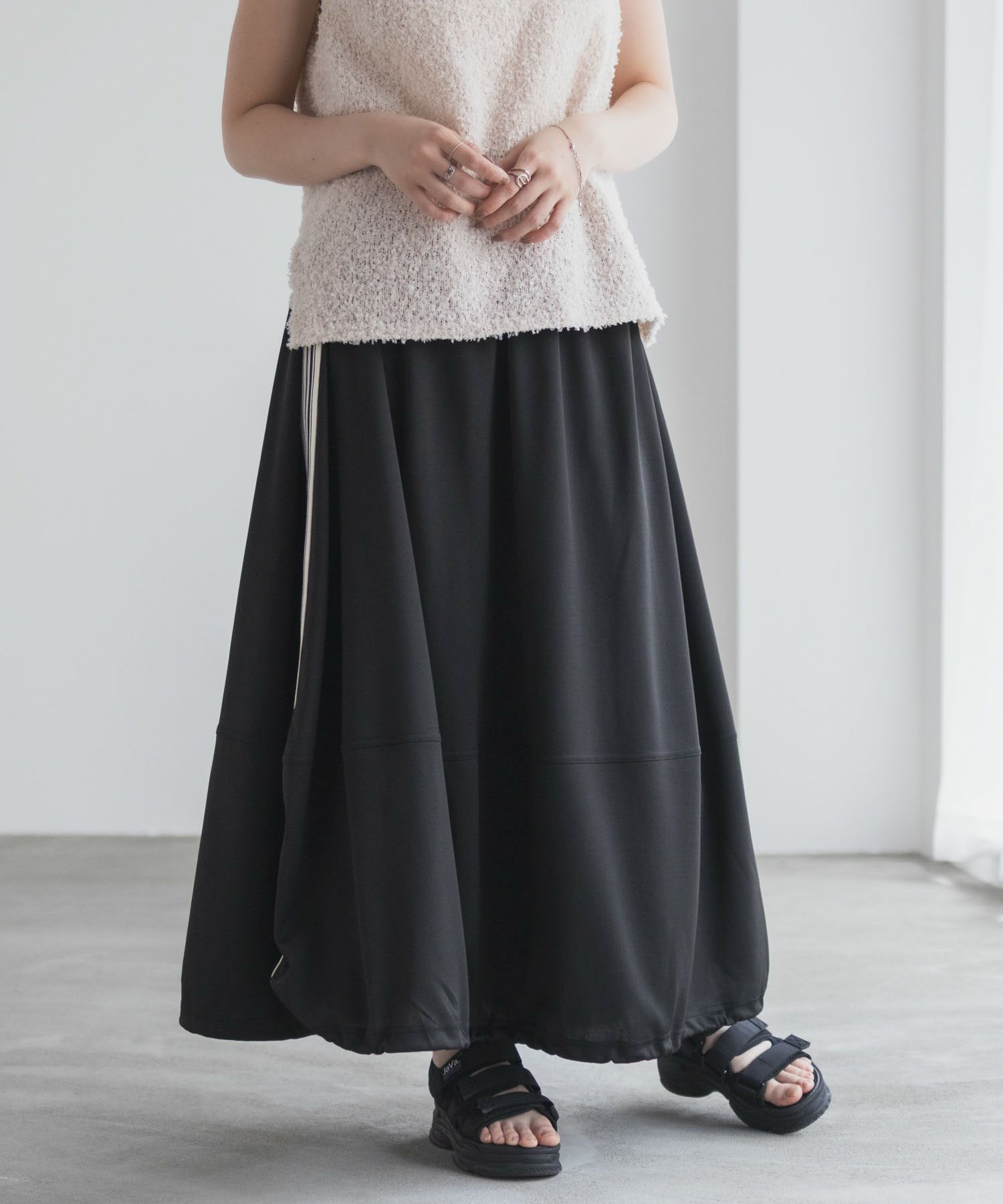 nAvy ラインバルーンスカート レディース