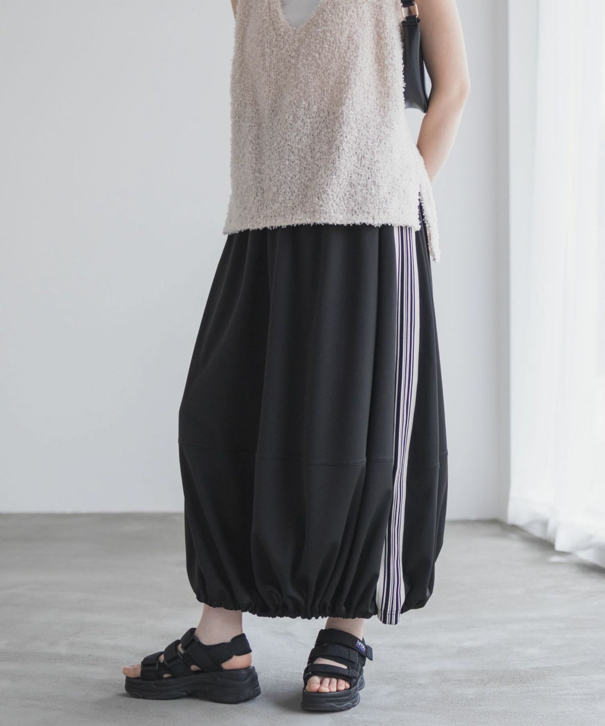 nAvy ラインバルーンスカート レディース