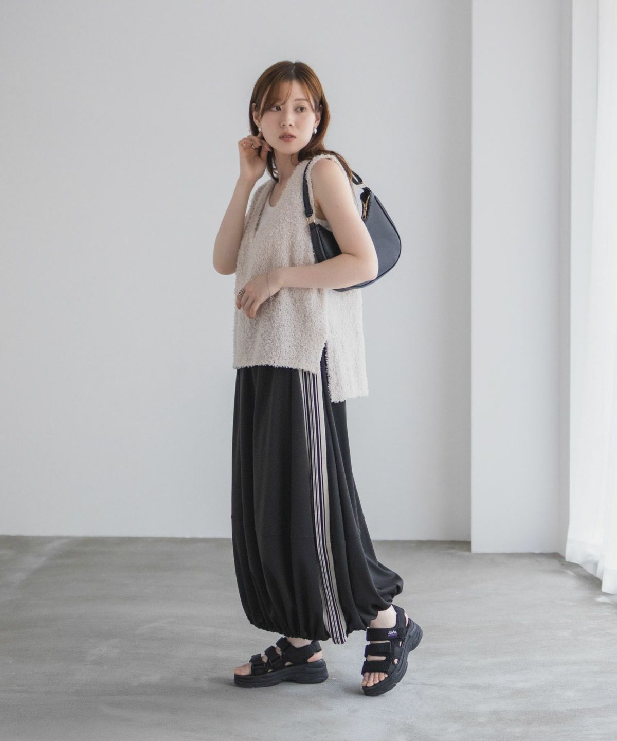 nAvy ラインバルーンスカート レディース