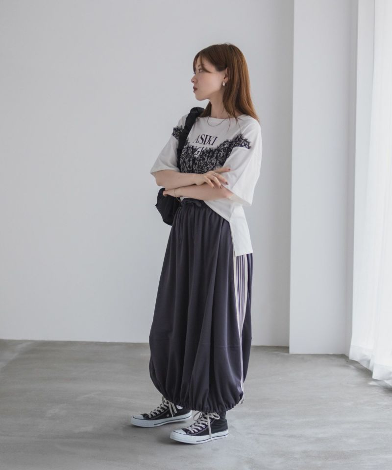 NAVY  nAvy ラインバルーンスカート レディース商品画像-16