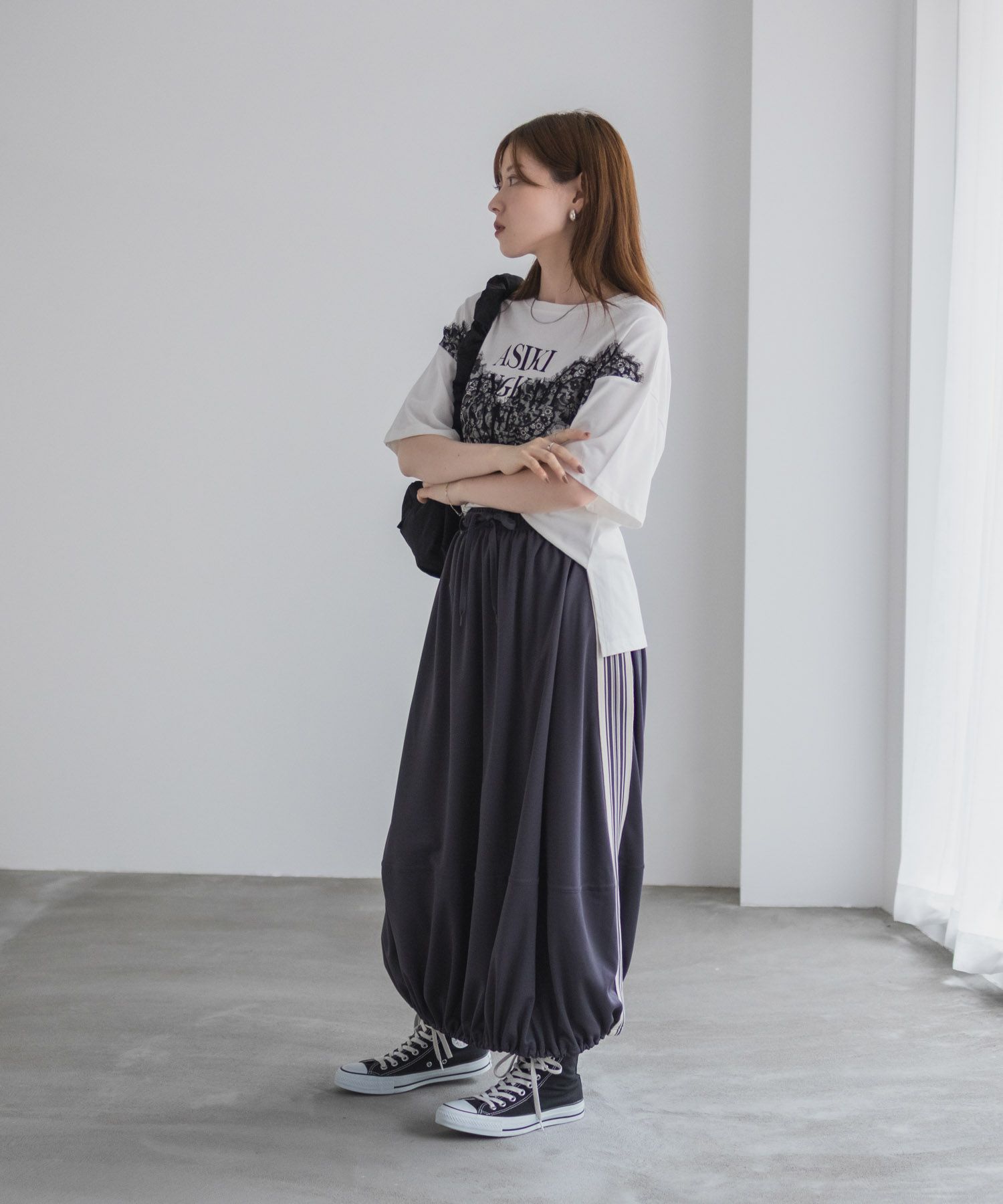 nAvy ラインバルーンスカート レディース