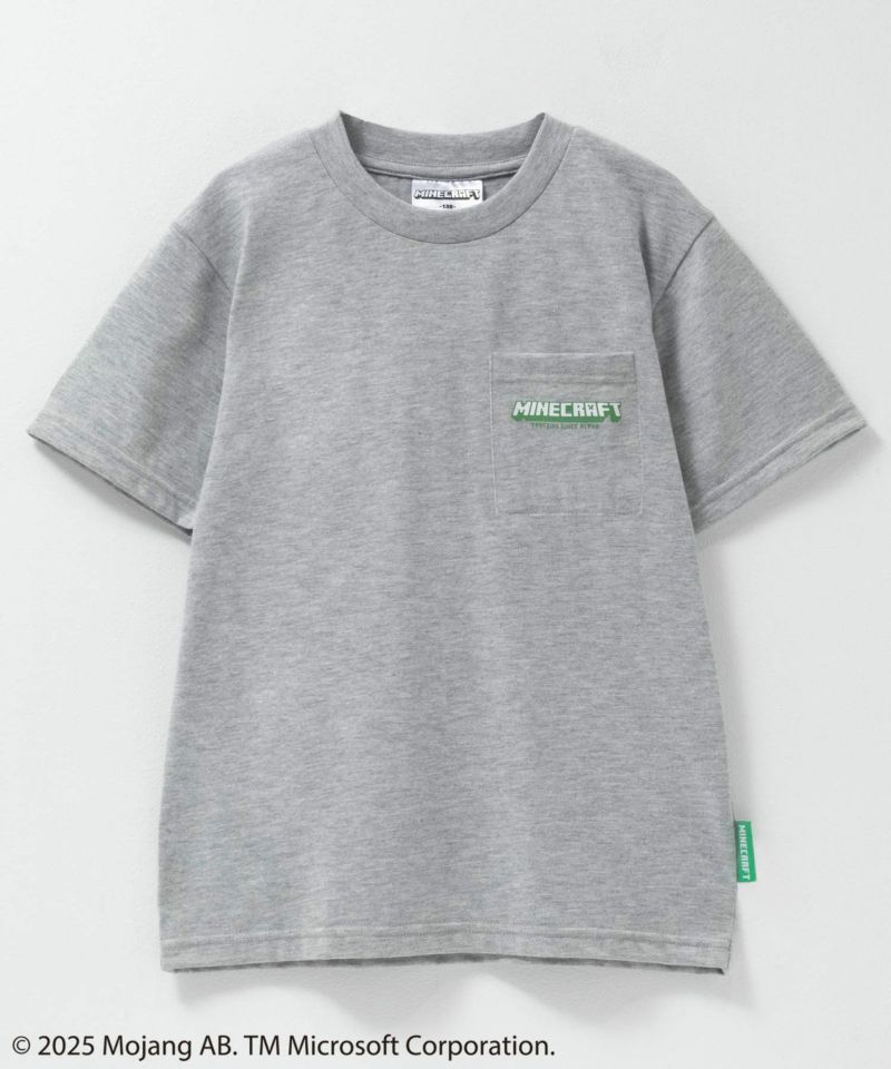 Minecraft マインクラフト ポケット付きTシャツ キッズ メール便 対応商品商品画像-2