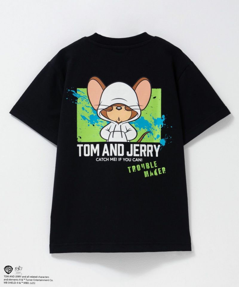 Tom and Jerry 胸刺繍ビッグTシャツ キッズ メール便 対応商品商品画像-1