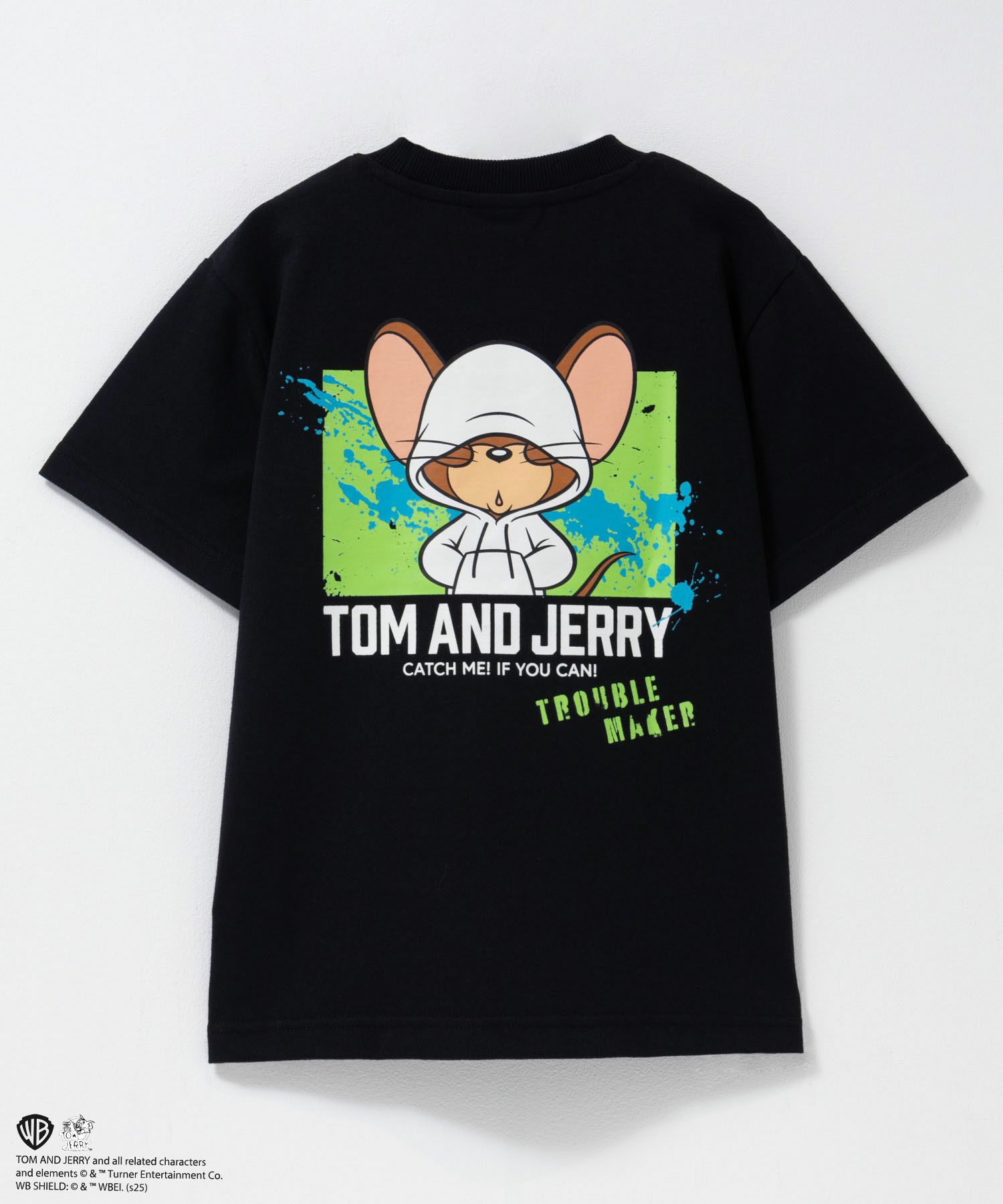 Tom and Jerry 胸刺繍ビッグTシャツ キッズ メール便 対応商品商品サムネイル-1