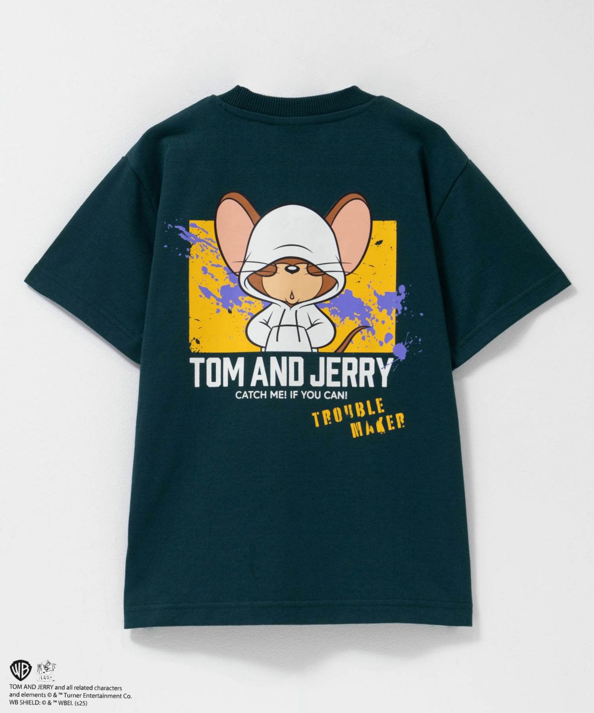 Tom and Jerry 胸刺繍ビッグTシャツ キッズ ネコポス 対応商品