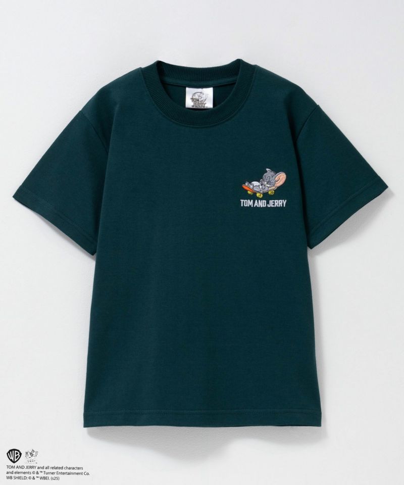 Tom and Jerry 胸刺繍ビッグTシャツ キッズ メール便 対応商品商品画像-4