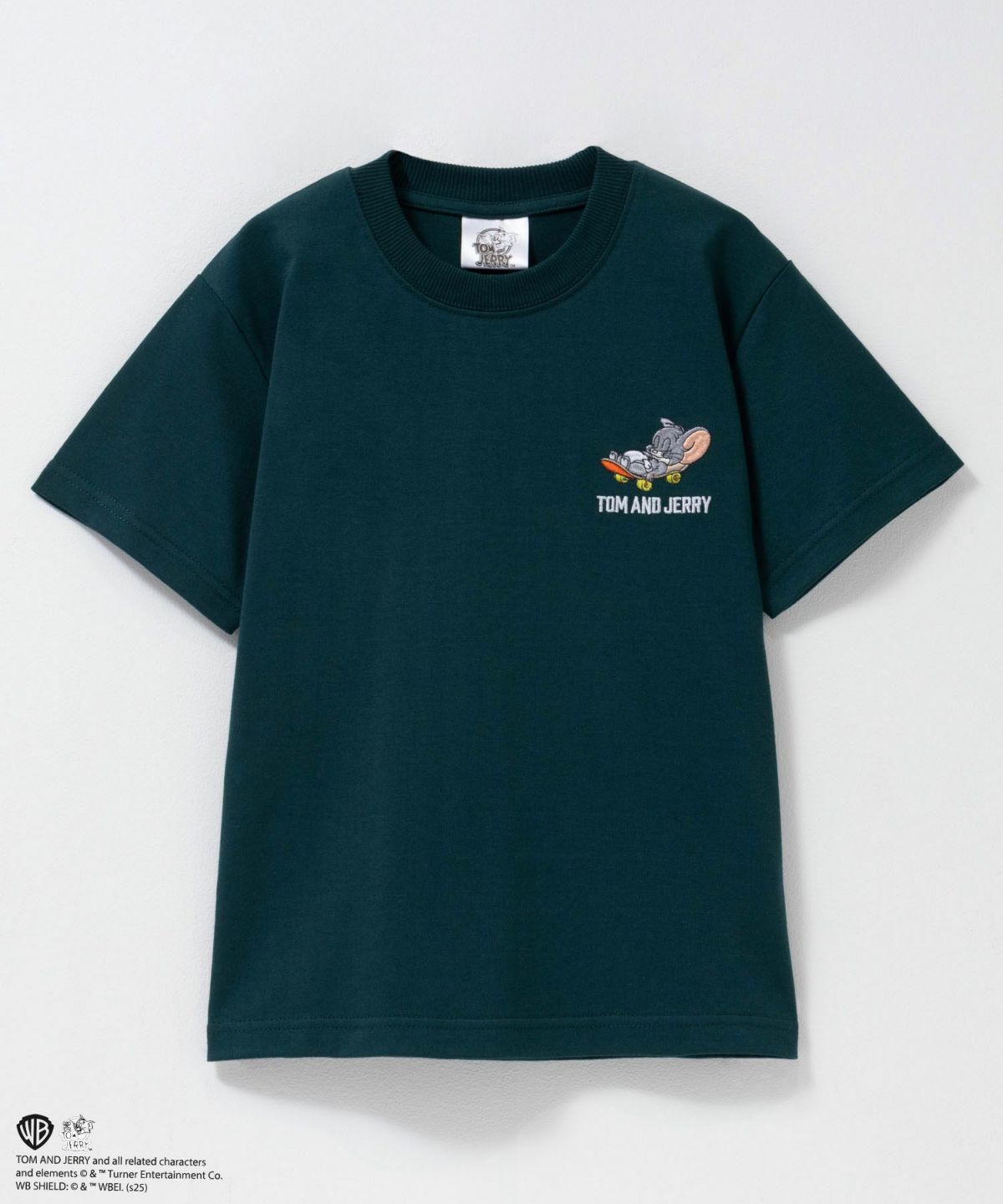 Tom and Jerry 胸刺繍ビッグTシャツ キッズ ネコポス 対応商品