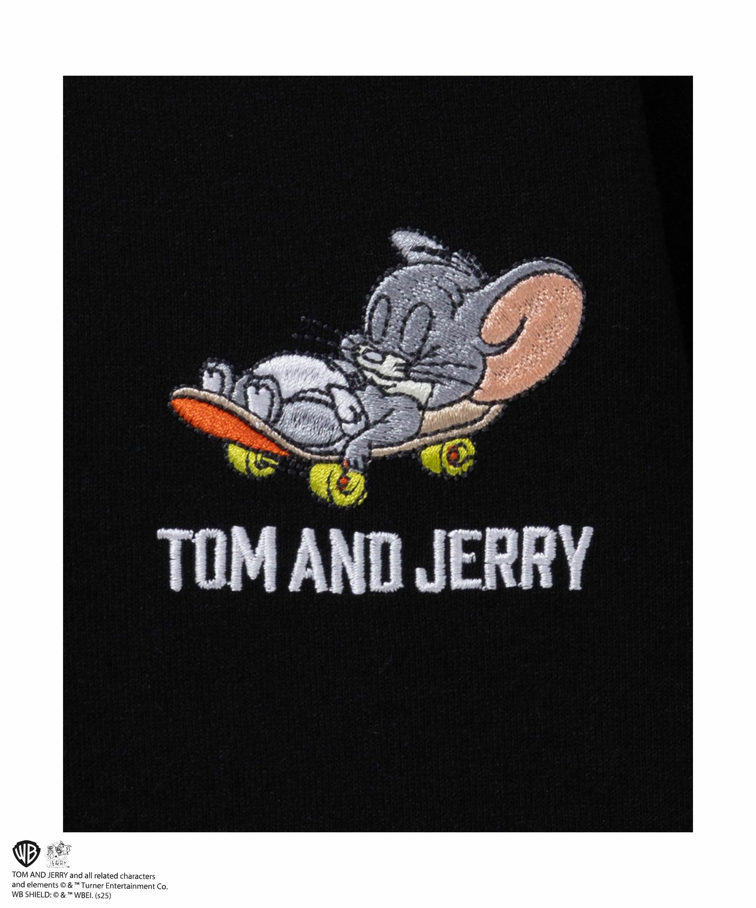 Tom and Jerry 胸刺繍ビッグTシャツ キッズ メール便 対応商品商品画像-5