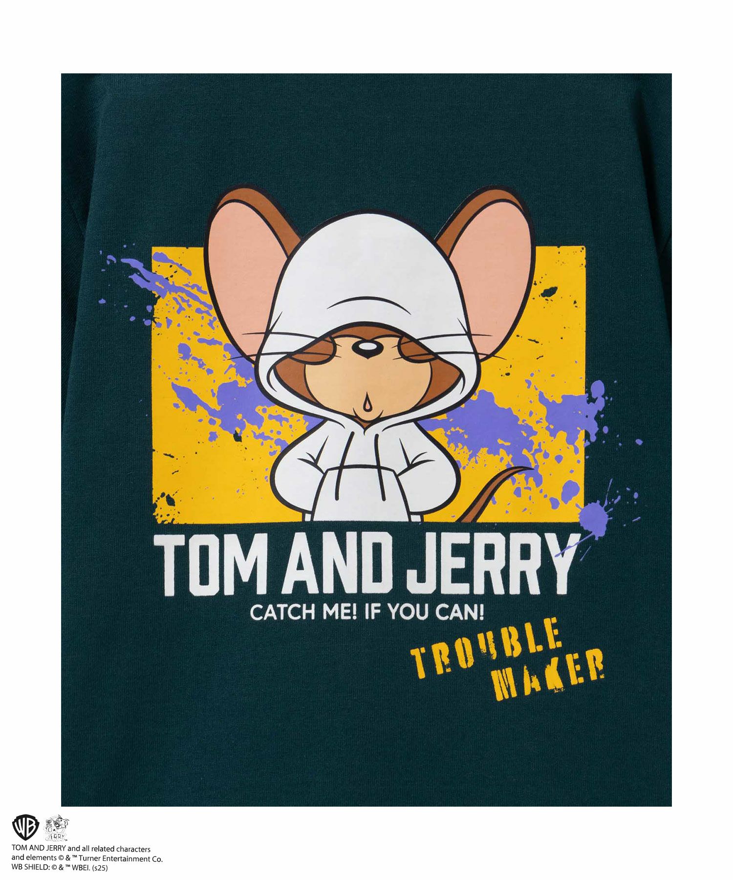 Tom and Jerry 胸刺繍ビッグTシャツ キッズ ネコポス 対応商品