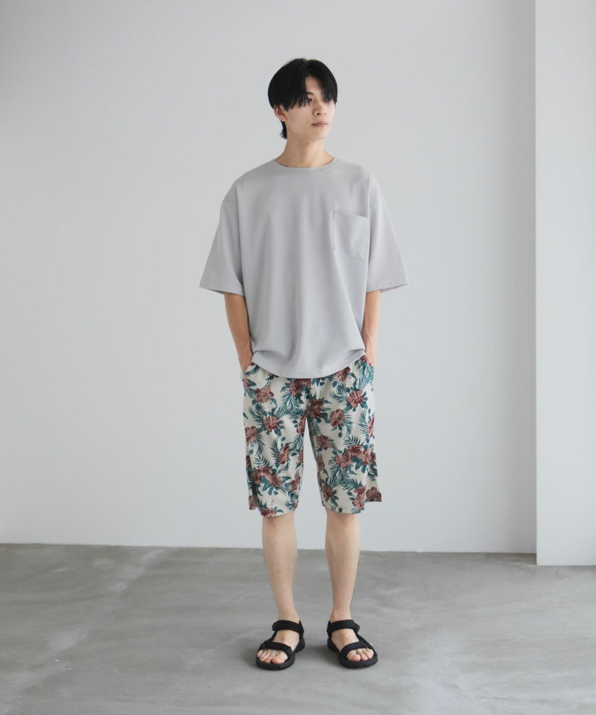 NAVY ハニカムメッシュショートパンツ メンズ