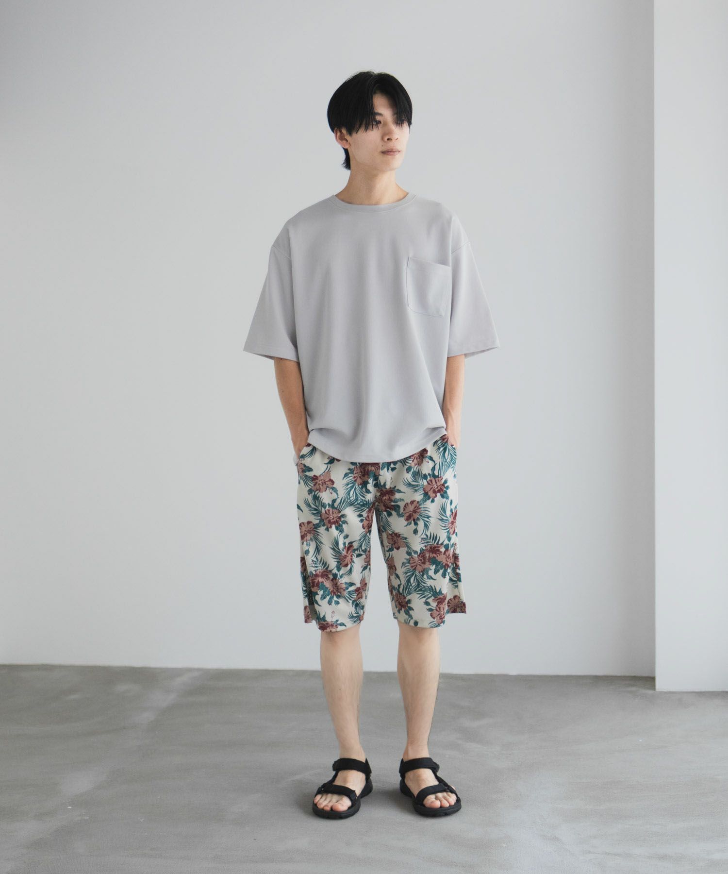 NAVY ハニカムメッシュショートパンツ メンズ