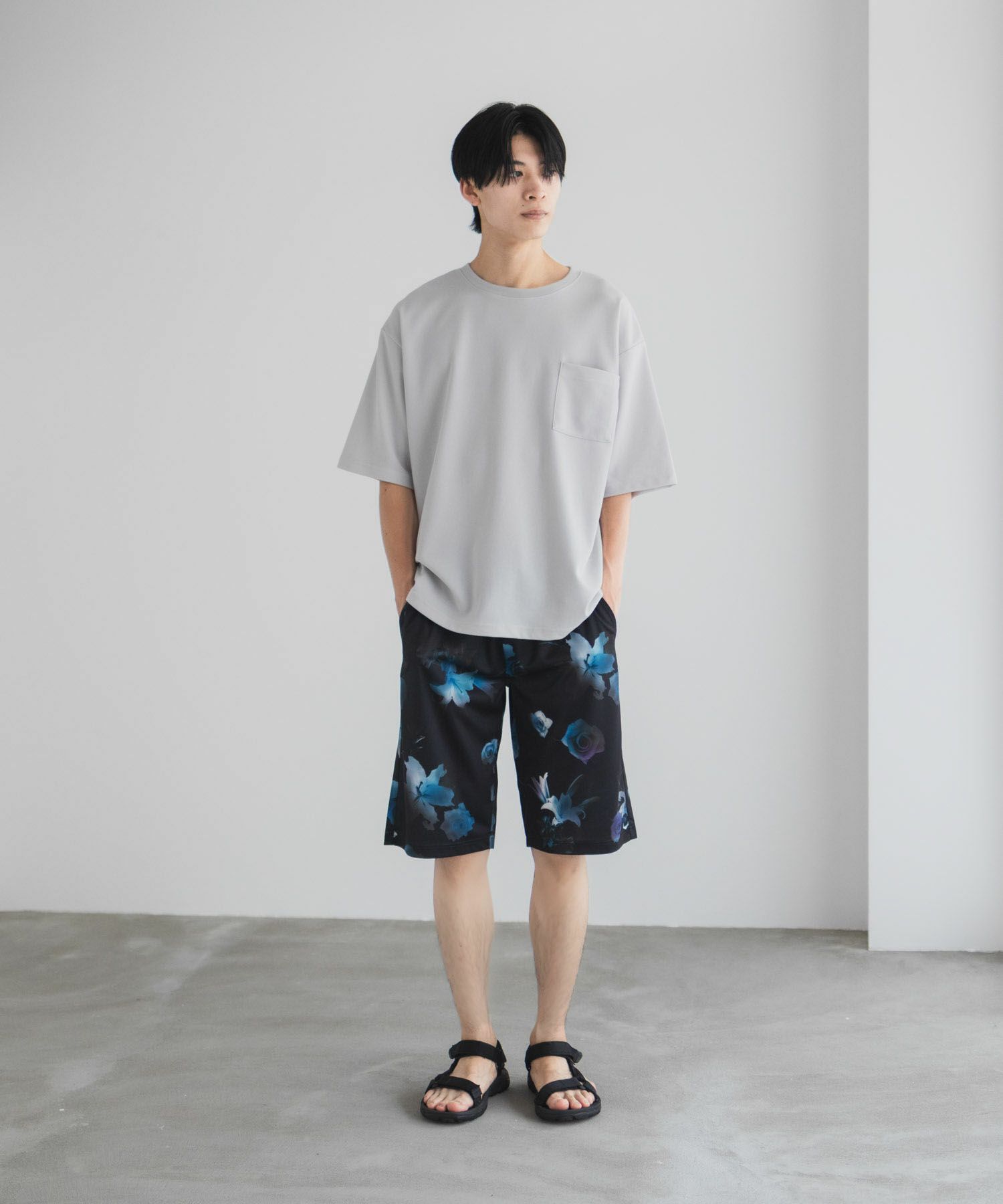 NAVY ハニカムメッシュショートパンツ メンズ