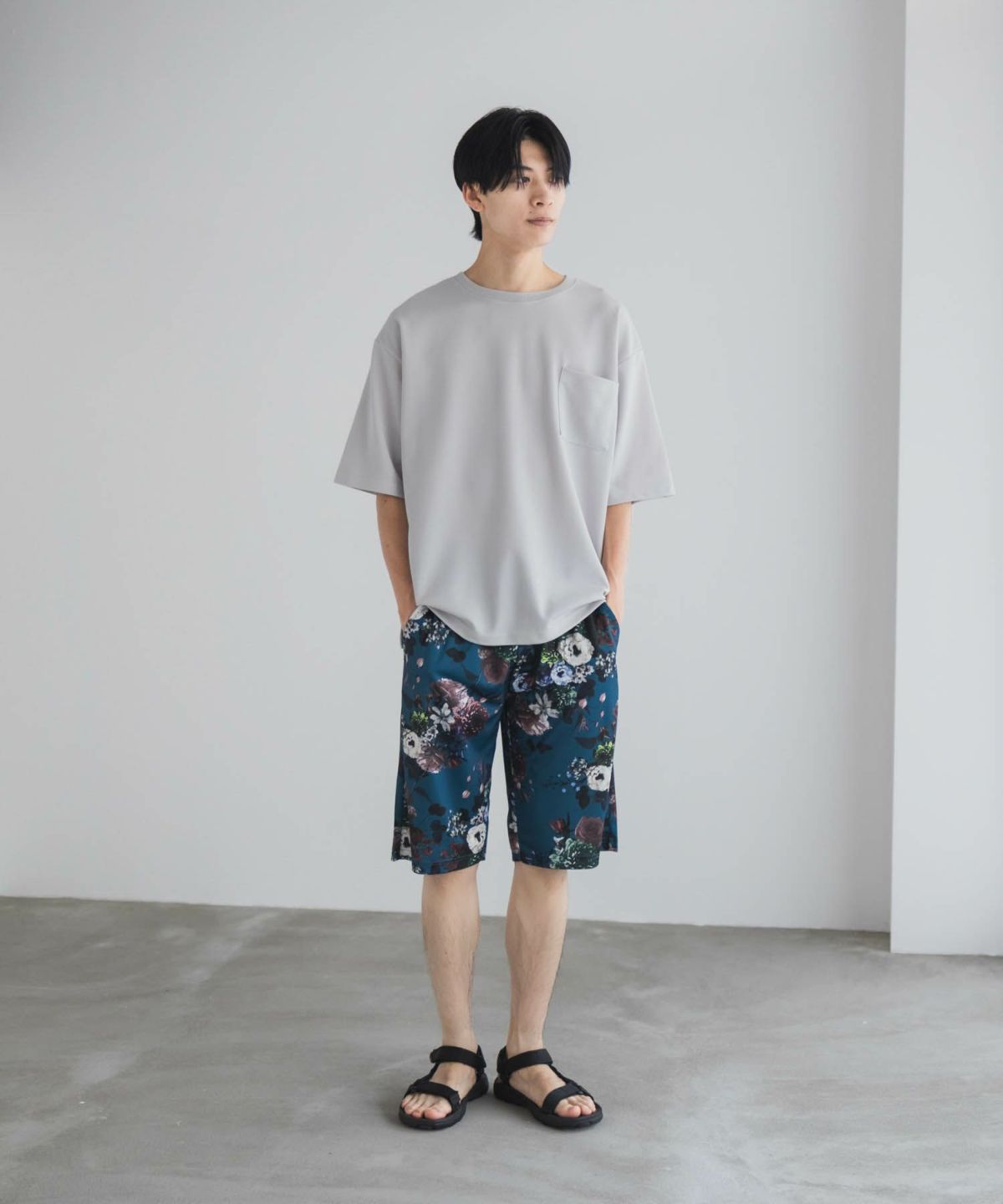 NAVY ハニカムメッシュショートパンツ メンズ