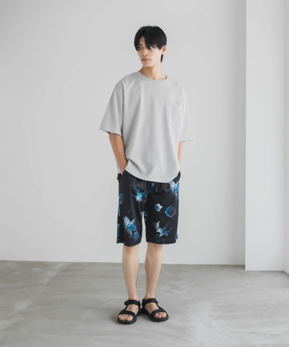 NAVY ハニカムメッシュショートパンツ メンズ