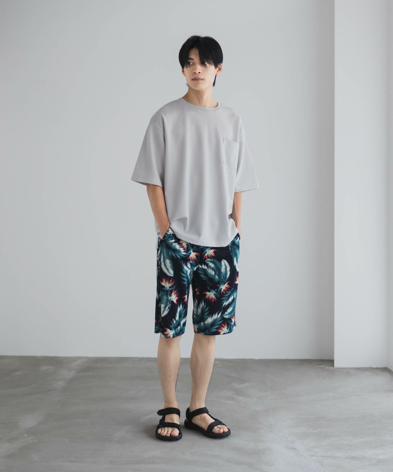 NAVY ハニカムメッシュショートパンツ メンズ