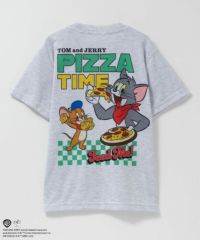 Tom and Jerry 転写プリントビッグTシャツ キッズ ネコポス 対応商品