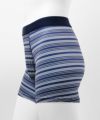 NAVY  メッシュボクサーパンツ マルチボーダー柄 メンズ メール便 対応商品商品サムネイル-2