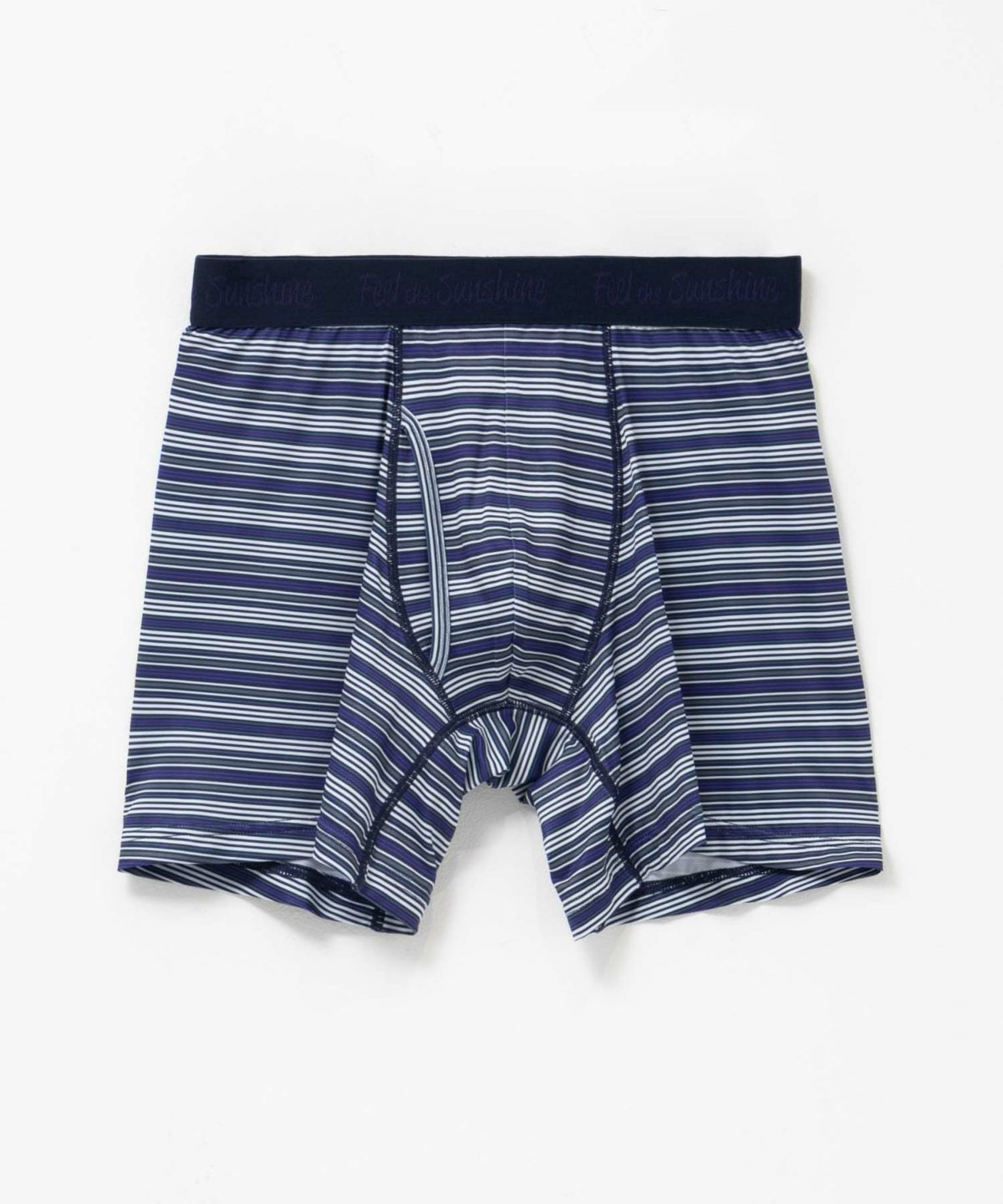 NAVY メッシュボクサーパンツ マルチボーダー柄 メンズ ネコポス 対応商品