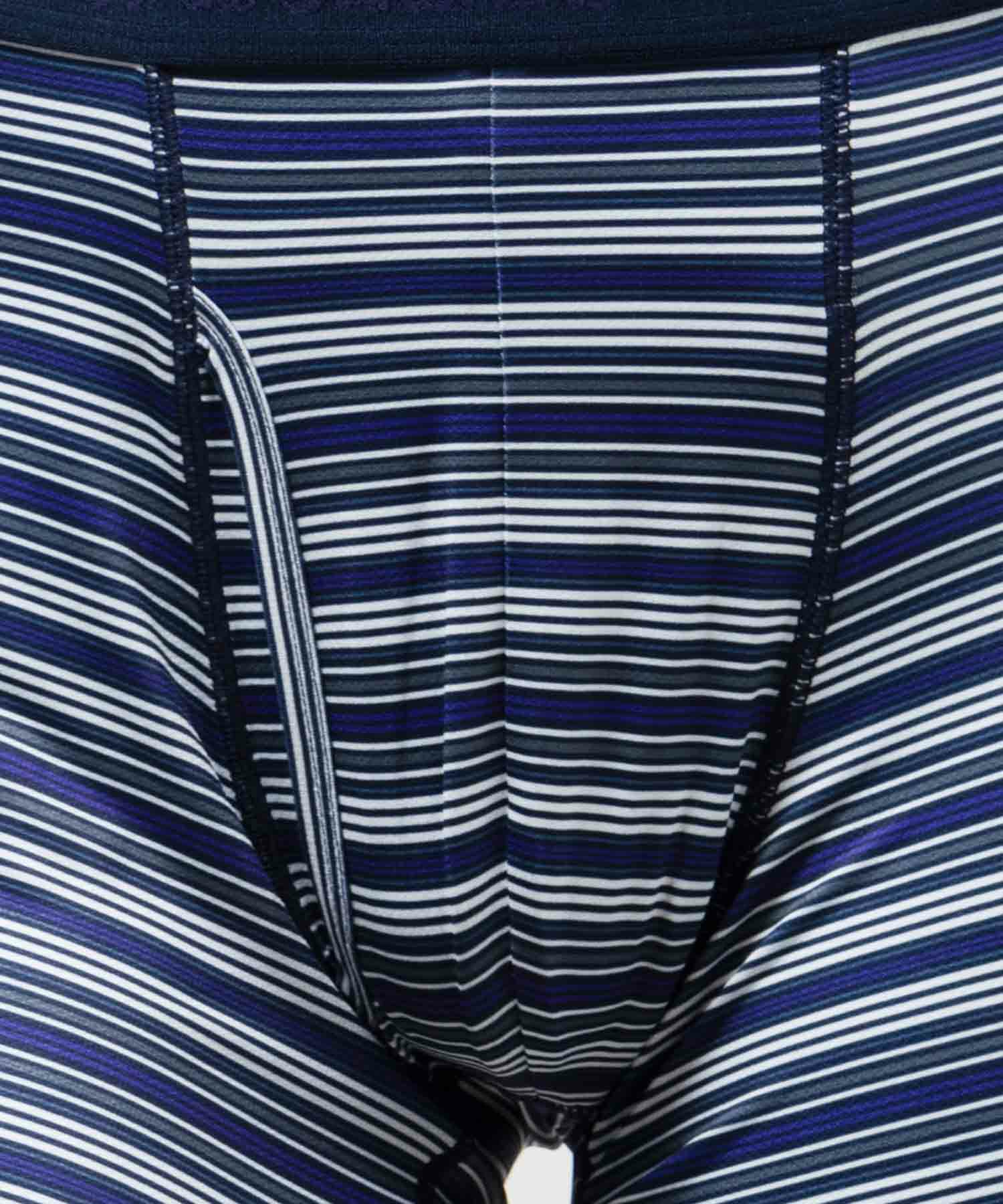 NAVY メッシュボクサーパンツ マルチボーダー柄 メンズ ネコポス 対応商品