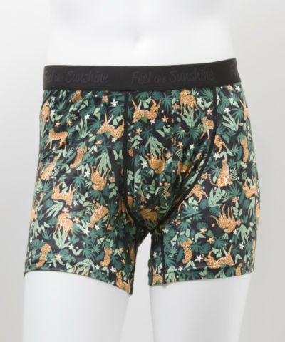 NAVY  メッシュボクサーパンツ ヒョウ柄 メンズ ネコポス 対応商品