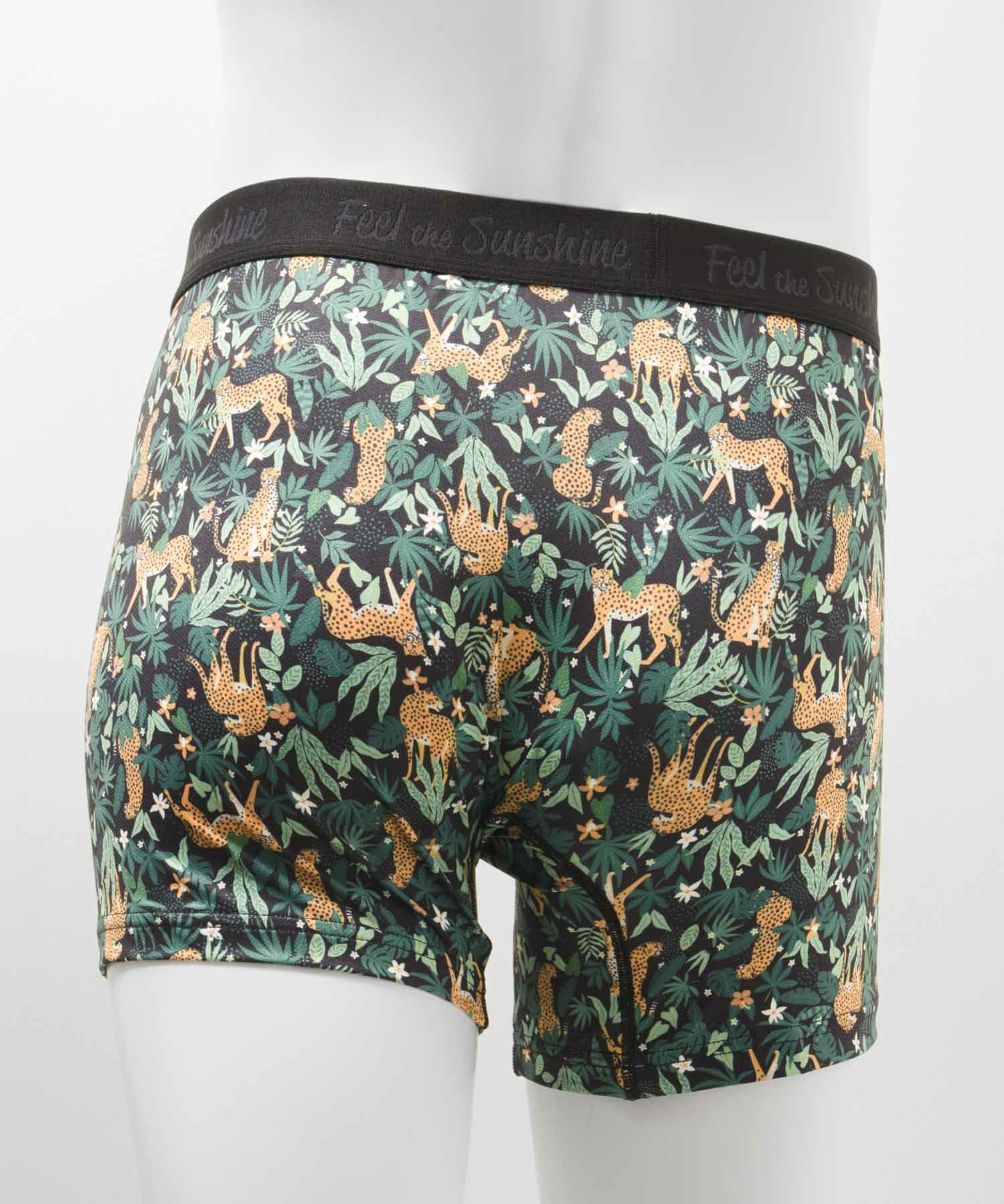 NAVY  メッシュボクサーパンツ ヒョウ柄 メンズ メール便 対応商品商品画像-3