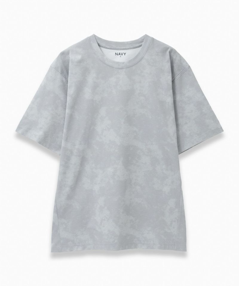 NAVY  ドライストレッチ総柄Tシャツ メンズ メール便 対応商品商品画像-1