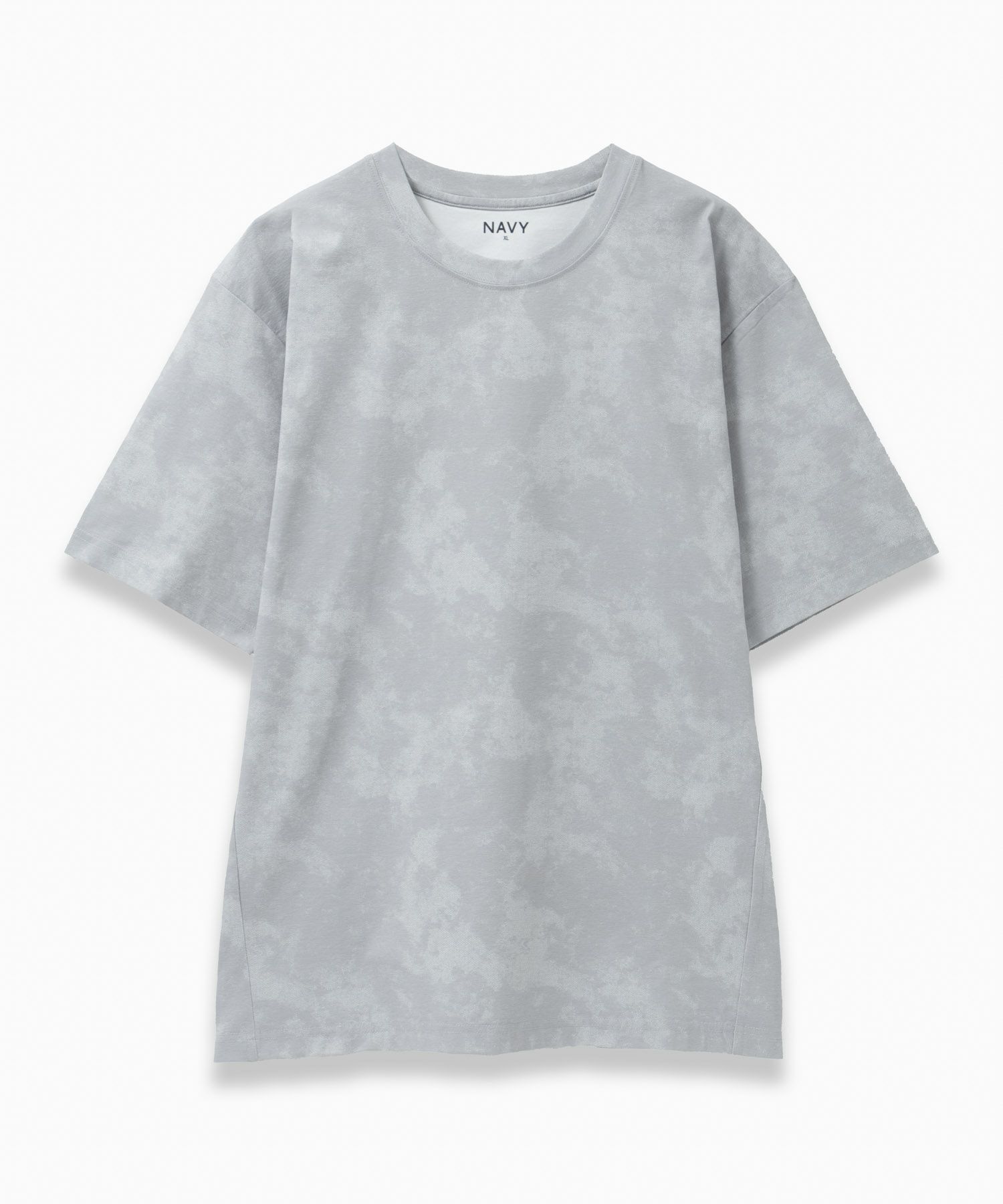 NAVY ドライストレッチ総柄Tシャツ メンズ メール便 対応商品商品画像-1