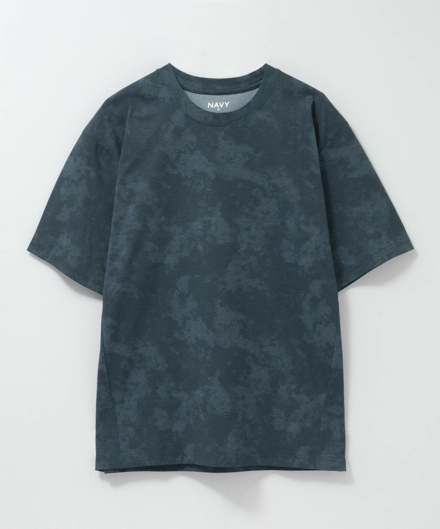 NAVY ドライストレッチ総柄Tシャツ メンズ ネコポス 対応商品