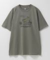 T-GRAPHICS エモラインアートプリント半袖Tシャツ メンズ ネコポス 対応商品