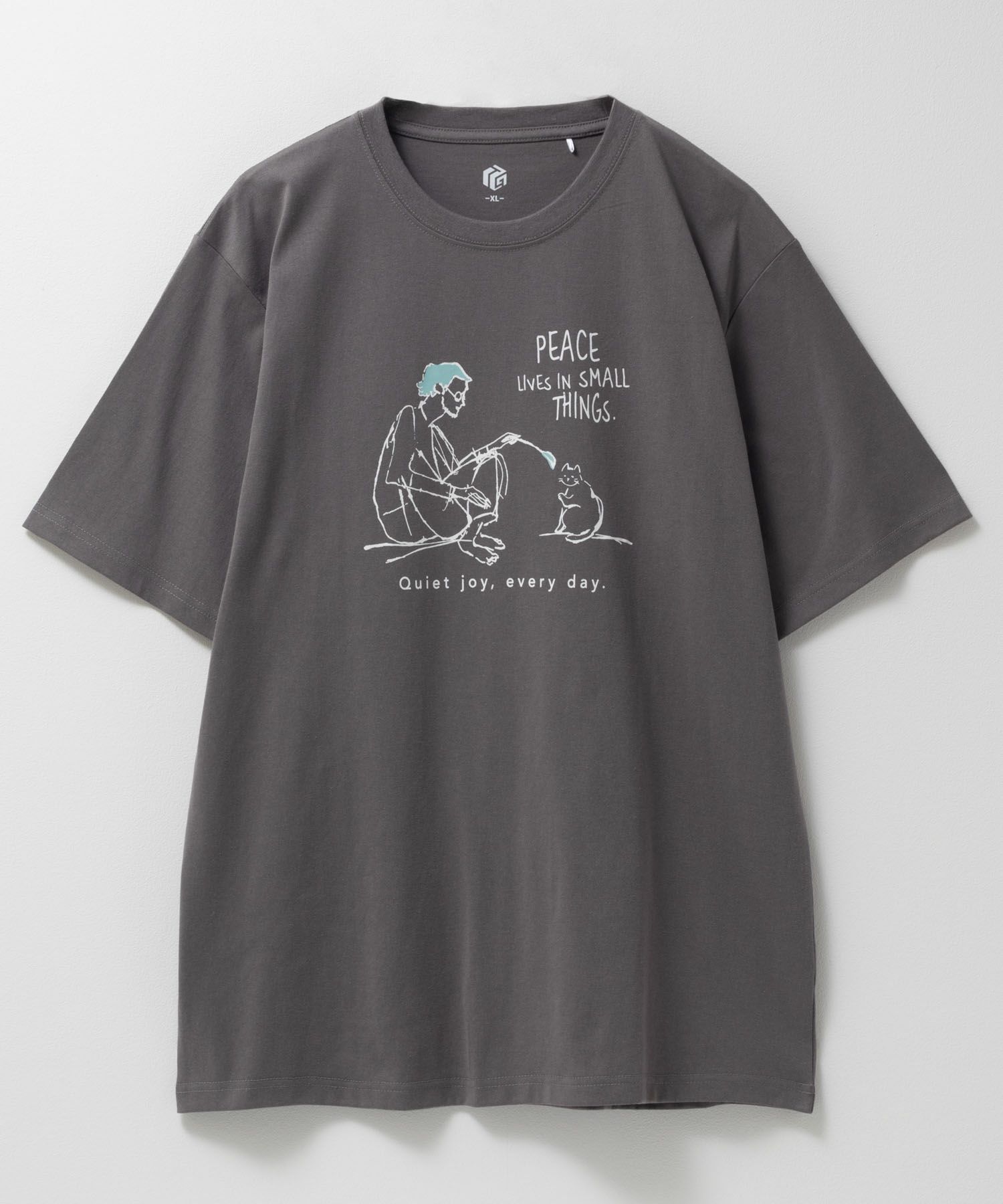 T-GRAPHICS  エモラインアートプリント半袖Tシャツ メンズ メール便 対応商品商品画像-9