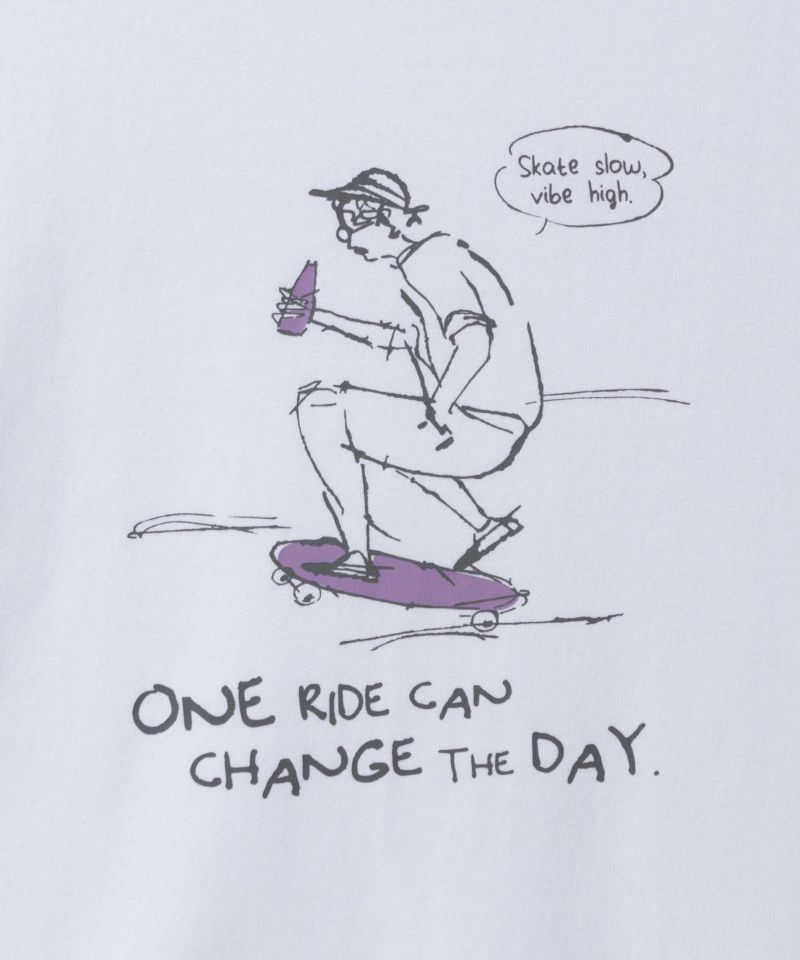 T-GRAPHICS エモラインアートプリント半袖Tシャツ メンズ メール便 対応商品商品画像-11