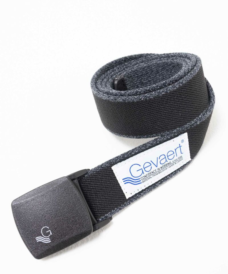GEVAERT  35mm杢サイドラインストレッチベルト メンズ商品画像-1