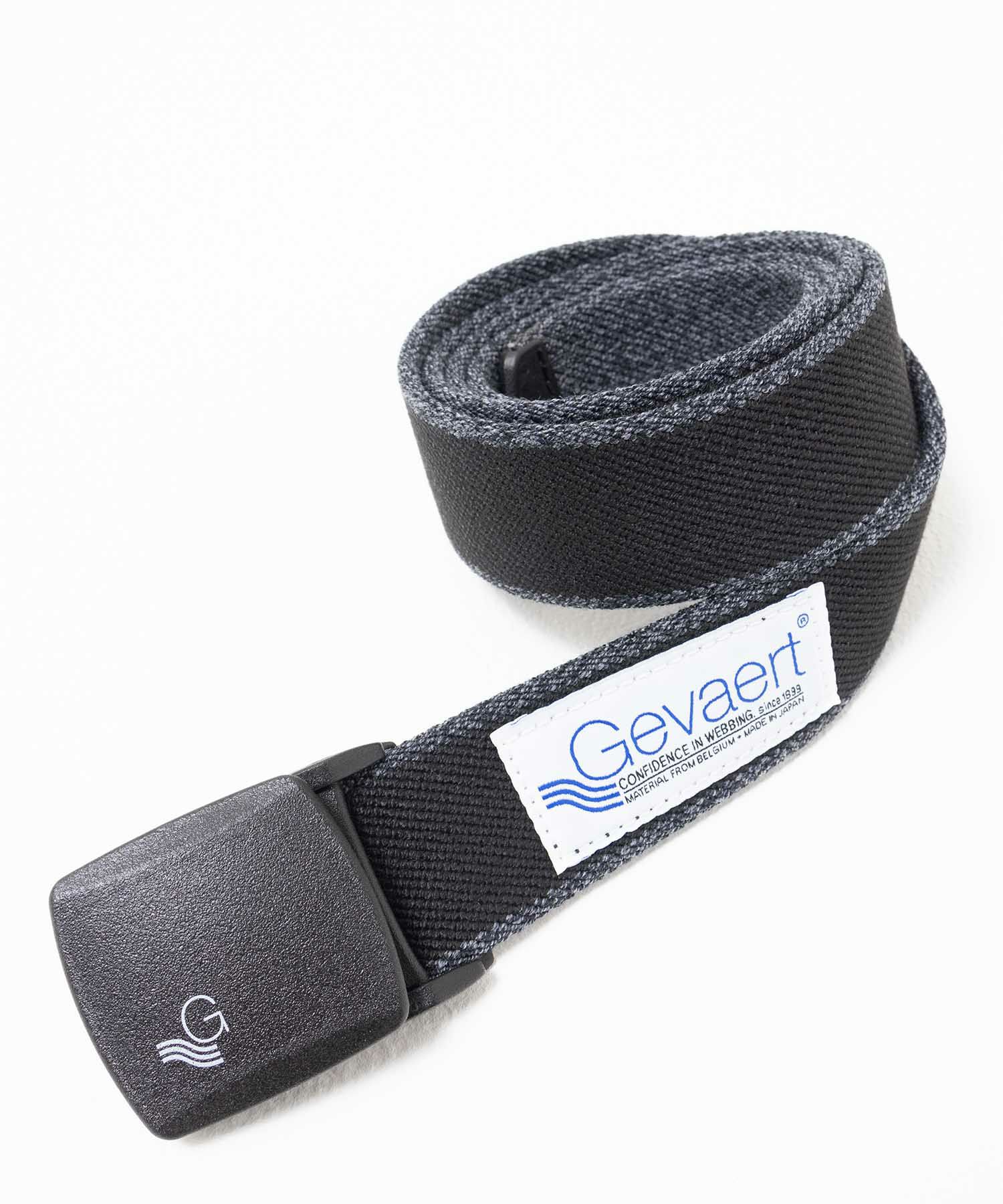 GEVAERT 35mm杢サイドラインストレッチベルト メンズ