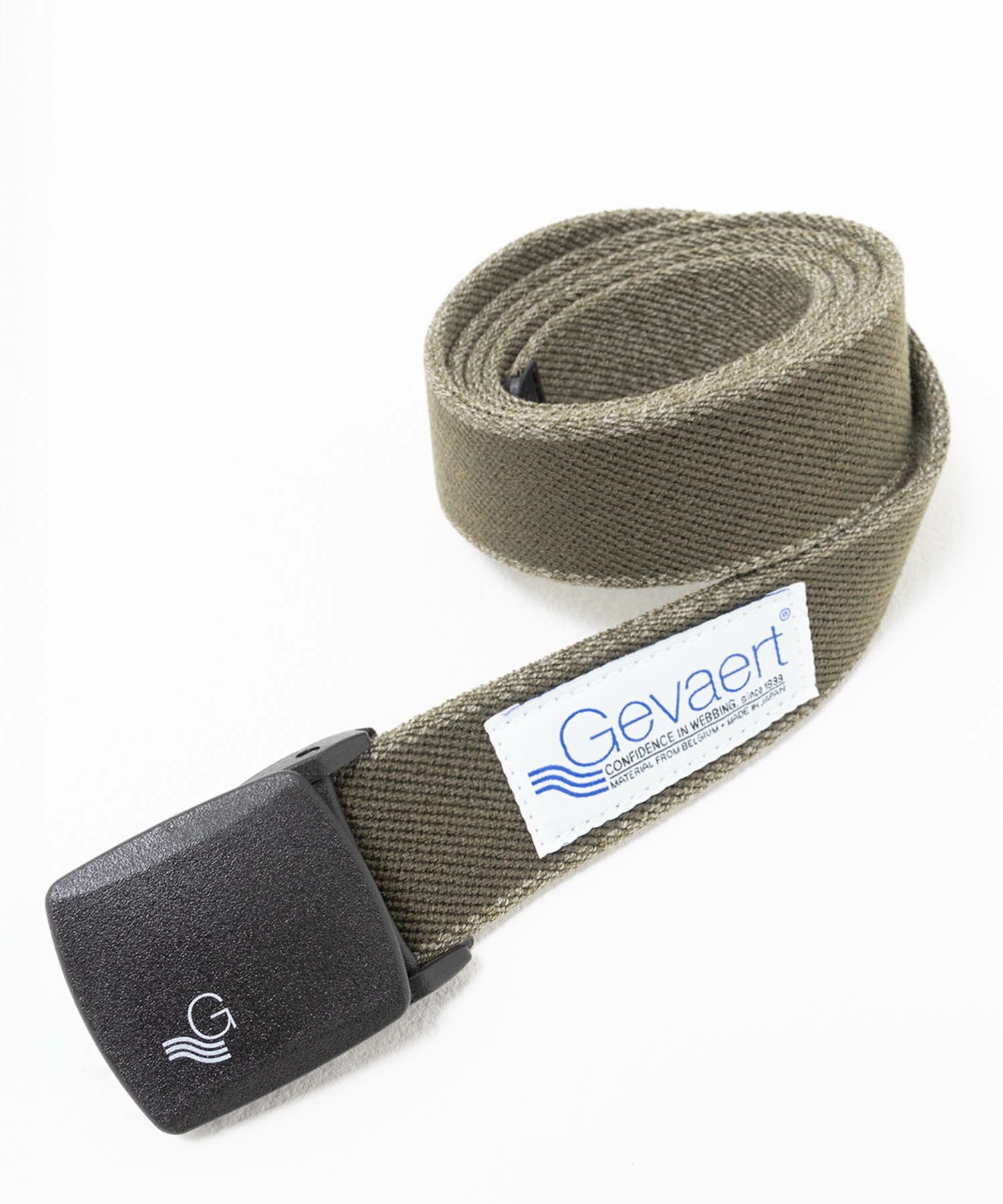 GEVAERT 35mm杢サイドラインストレッチベルト メンズ