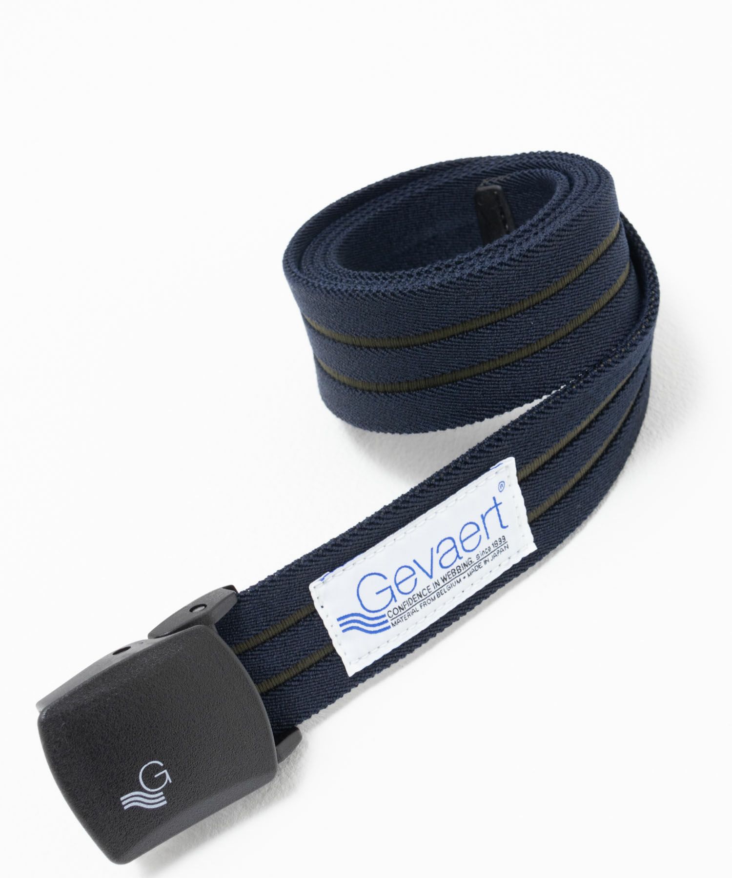 GEVAERT 35mmダブルラインストレッチベルト メンズ