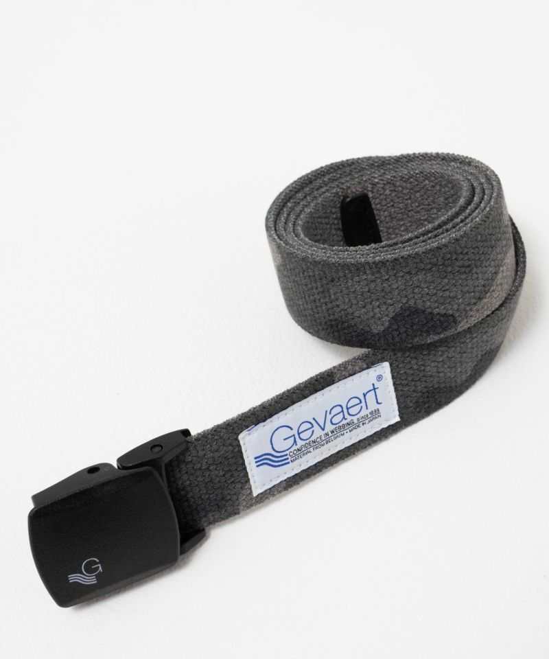 GEVAERT  35mmカモフラプリントストレッチベルト メンズ商品画像-1