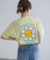 スマイリーフェイス フラワーTシャツ レディース ネコポス 対応商品