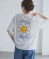 スマイリーフェイス フラワーTシャツ レディース ネコポス 対応商品
