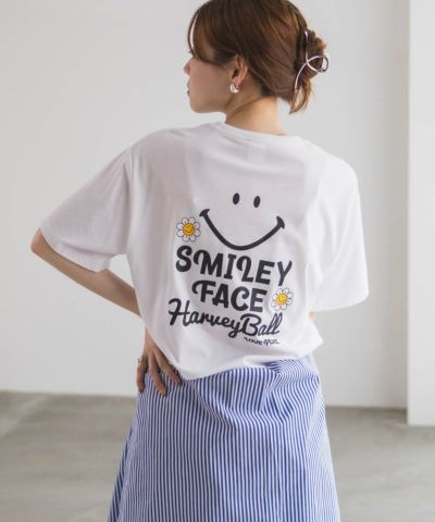 スマイリーフェイス ロゴTシャツ レディース ネコポス 対応商品